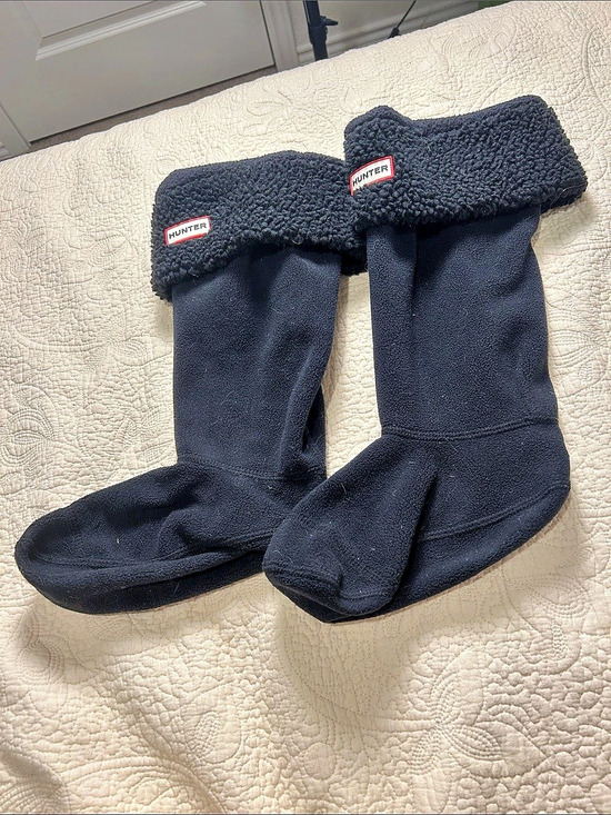 Hunter Shoes - Hunter Original Sheepy Fleece Cuff Boot Socks Black US 6-8